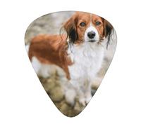 Dogs In The Water River Brown White Dogs Paniel,12 Pcs Guitar Pick,3 Different Thickness Plectrums for Acoustic Guitar Bass Ukulele (0.46mm 0.96mm 0.71mm)