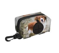 Dogs In The Water River Brown White Dogs Paniel Dog Poop Bag Holder Portable Garbage Bag Dispenser
