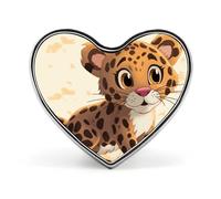 Dogs Lapel Pin - Heart Shape Brooch Pins for Men & Women Suit Accessories, 1" Lightweight Enamel Lapel Pins Buttons for Backpacks, Hats, Bags, Lanyards, Cute Baby Jaguar, Love form