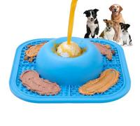 Dogs Lick Ball, Interactive Slow Feeder, 9.76x 2.56 inch Enrichment Toy with Feature, Sensory Licking Support, Lick Ball for Large Medium Small Breeds Usage Premium Textured Feeding Accessory