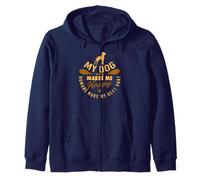Dogs Lift My Mood While Humans Drain My Brain Zip Hoodie