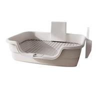 Dogs Litter Box, Potty Tray with Grille, Removable Training Toilet with Non Skid Feet, Mesh Pets Pee Pads, Indoor Toilet for Large Dogs Use