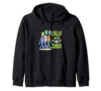 Dogs Loving UFO Alien Funny Merch ExtraTerrestrial Pet Furry Zip Hoodie