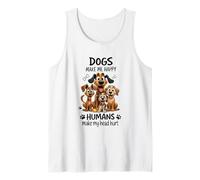 Dogs Make Me Happy Humans Make My Head Hurt Tank Top