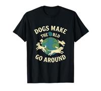 Dogs Make the World Go Around Animal Rescue Graphic T-Shirt