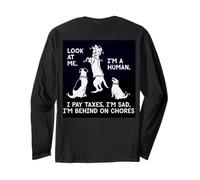 Dogs Mocking Humans Laughing at Our Problems Humor Long Sleeve T-Shirt