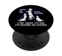 Dogs Mocking Humans Laughing At Our Problems Humor PopSockets Adhesive PopGrip