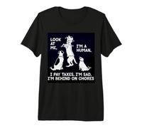 Dogs Mocking Humans Laughing at Our Problems Humor Premium T-Shirt