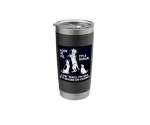 Dogs Mocking Humans Laughing At Our Problems Humor Stainless Steel Insulated Tumbler
