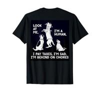 Dogs Mocking Humans Laughing at Our Problems Humor T-Shirt