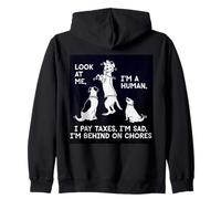 Dogs Mocking Humans Laughing At Our Problems Humor Zip Hoodie