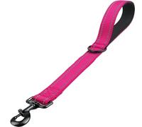 Dogs Nylon Leashes 360°Rotation Reflective Leash Traction Rope Pet Chain(Rose red,M 2.5x45 CM)