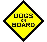 Dogs ON Board Warning Safety Sign Sticker Vinyl Decal for car Vehicle Window