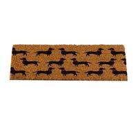 Dogs Outdoor Door Mat Insert 23 x 53cm - Natural Coir Entrance Doormat | Natural Coir Construction , Slip Resistant , Easy Care Surface , Compatible with Rubber Mat Frames