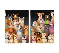 Dogs Passport Holder for Travel Essentials Leather Passport Cover Passport Wallet Cover Case Cute Passport Book Holder Passport Holder Covers Case for Women Men