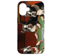 Dogs Playing Poker Bosties Bostie Boston Terrier Terriers Case for iPhone 16