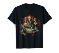 Dogs Playing Poker Cards Casino Dog Player Gambling T-Shirt
