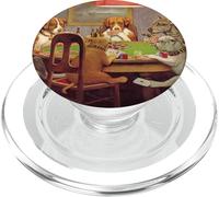 Dogs Playing Poker Public Domain Art TPA Funny PopSockets PopGrip for MagSafe