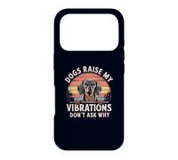 Dogs Raise My Vibrations Don't Ask Why Dachshund Owner Case for iPhone 17 Pro