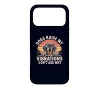 Dogs Raise My Vibrations Don't Ask Why Dachshund Owner Case for iPhone 17 Pro Max