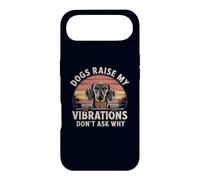 Dogs Raise My Vibrations Don't Ask Why Dachshund Owner Case for iPhone Air