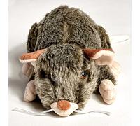 Dogs Ronnie The Rat Dog Toy. Soft & Plush. Squeaker & Stuffed. 13'' / 33 cm., Brown
