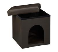 Dogs set Foldable dog cube Stool with den Height-adjustable food station