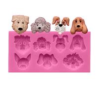 Dogs Shape Silicone Fondant Cake Decorating Mold Chocolate Polymer Clay Mould Animal Cake Tool For Bakeware