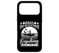 Dogs Solve Most Of My Problems Kayaking Solves The Rest Case for iPhone 17 Pro Max