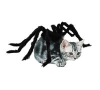 Dogs Spider Halloween Costume Pet Cosplay Spider Costumes Realistic Plush Dog Costumes with Bright Eyes and Adjustable Self Adhesive Strap for Halloween Party Pet Dress up