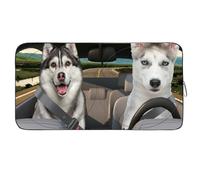 Dogs Style Sun Visor for Car Shield Blocks UV Rays Automotive Interior Sun Protection for Car Truck SUV (Dogs, Standard