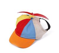 Dogs Sunbonnet Hats For Puppy Cats Pets Outdoor Accessories 3 Colors With Ear Holes Sunbonnet Outfit Cute Propeller Hat