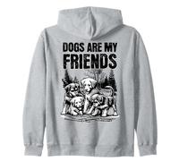 Dogs Teach Me What Friendship Means | Loyalty and Patience Zip Hoodie