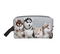 Dogs Water-Resistant Travel Toiletry Organizer Bag, Large Capacity Portable Cosmetic Storage for Gym/Daily Essentials