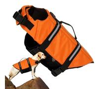 Dogs Water Vest, Reflective Buoyancy Jacket, Orange Color, Adjustable Safety Harness, Lightweight Secure Fit Design, Large Floatation Coat for Pool Lake Boating Kayaking Summer Camping Outdoor Use