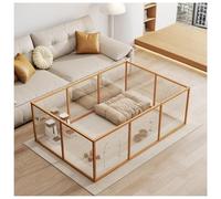 Dogs Whelping Box,Plastic PVC Puppies Playpen with Height Adjustable Door and Washable Pee Pad, Layout Indoor Puppy Play Pen for Extra Large Breed Dogs(8 pieces)