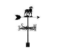 Dogs Wind Vane Creative Jack Russell Dog,Rottweiler Decoration Metal Weathervane Roof Mount for Outdoor Garden Patio Yard Farm Scene Ornament, Rottweiler Dog (Rottweiler Dog)