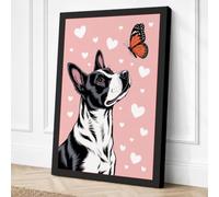 Dog's Wonder Modern Canvas Wall Art Print 36x24 Inch (91 x 61 cm)