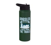 Dogsled Diaries Tales from The Trails Mushing Stainless Steel Insulated Water Bottle