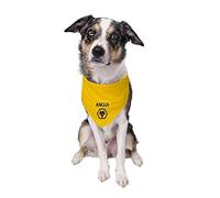 Dogsy Official Wolves Personalised Dog Bandana | Wolverhampton Wanderers Dog Bandana | Football Bandana for Dogs | Wolves FC Bandana | Wolves Dog Accessories | Licensed Wolves FC Merchandise (Medium)