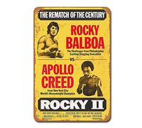 DOGT 1979 Rocky Balboa Vs. Apollo Creed Vintage Metal Wall Sign 7.8 * 11.8 inches Tin Sign Metal Decor