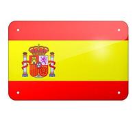DOGT Metal Sign Spain Flag 7.8X11.8 INCH