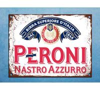 DOGT Metal tin sign 8x12 inches Metal Plaque Vintage Retro Style Peroni Beer A4 with Holes Man Cave Tin Bar Sign