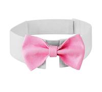 DOGTACT Elegant Dog Bow Tie - Cute Tuxedo Bowtie with Adjustable White Collar for Formal Pets - Perfect for Valentines, Weddings, and Birthdays
