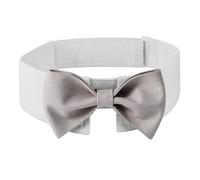 DOGTACT Elegant Dog Bow Tie - Cute Tuxedo Bowtie with Adjustable White Collar for Formal Pets - Perfect for Valentines, Weddings, and Birthdays