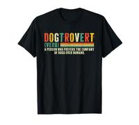 Dogtrovert Cool Vintage Dogtrovert Definition T-Shirt