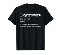Dogtrovert Definition Dog Lover Humor Dog Owner T-Shirt