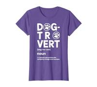 Dogtrovert Definition Funny Dog Lover Introvert Humor T-Shirt