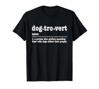 Dogtrovert Funny Dog Lover Definition Design T-Shirt