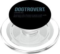 Dogtrovert Noun Quiet Walk With Dog PopSockets PopGrip for MagSafe